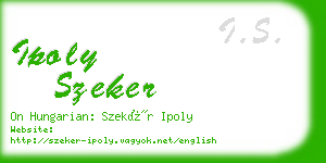 ipoly szeker business card